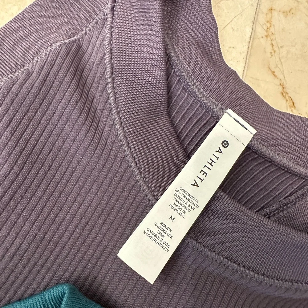 Bundle Of Athleta Renew Racer Back Tank Tops All Sz M - Picture 4 of 9